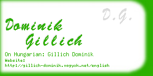 dominik gillich business card